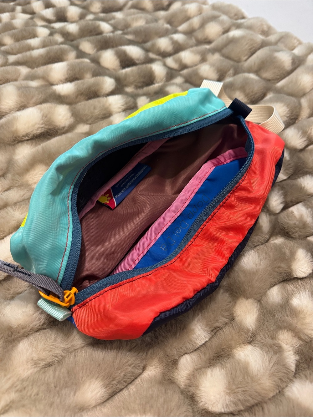 Cotopaxi Colorblock Waist Pack - Yellow, Teal, Red - Picture 5 of 7